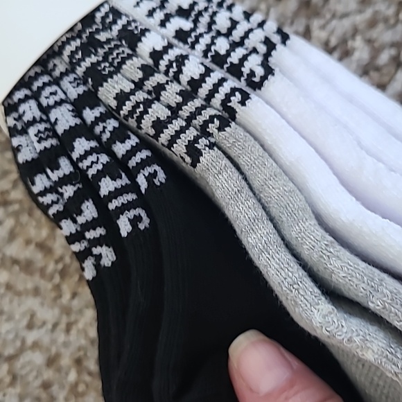 Steve Madden White and Black Low Cut Socks - Picture 4 of 4